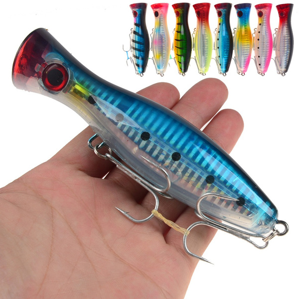 8 colors popper fishing lure saltwater sea fishing hard bait topwater  120mm/40g with 2# hooks