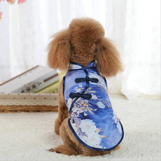 dog clothing, Pet Dog Clothes, Summer, cheongsam