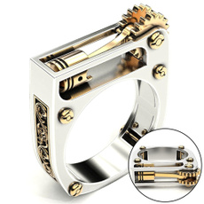 Men Jewelry, men_rings, mechanicalgearwheelring, Women Ring