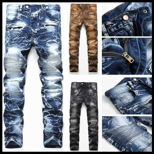 Mens Designer Patchwork Denim Patchwork Cargo Pants With Wide Leg And  Spliced Detailing Loose Fit, Big Pocket, Hip Hop Style From Tnjzm, $40.83 |  DHgate.Com