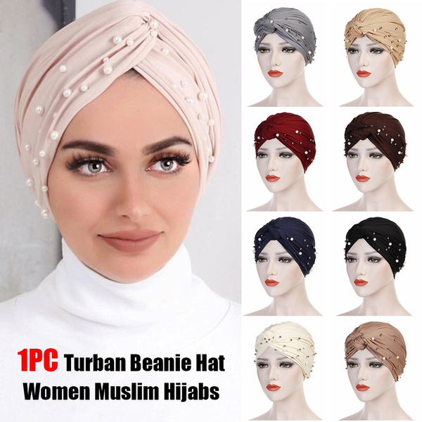 Women Muslim Turban Hat Chemo Cancer Cap Hair Loss Head Scarf Wrap Hijab Stretch 
