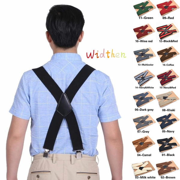 Trouser Braces / Suspenders width 3 cm length 125 cm X-Back | STOKLASA  Haberdashery and Fabrics