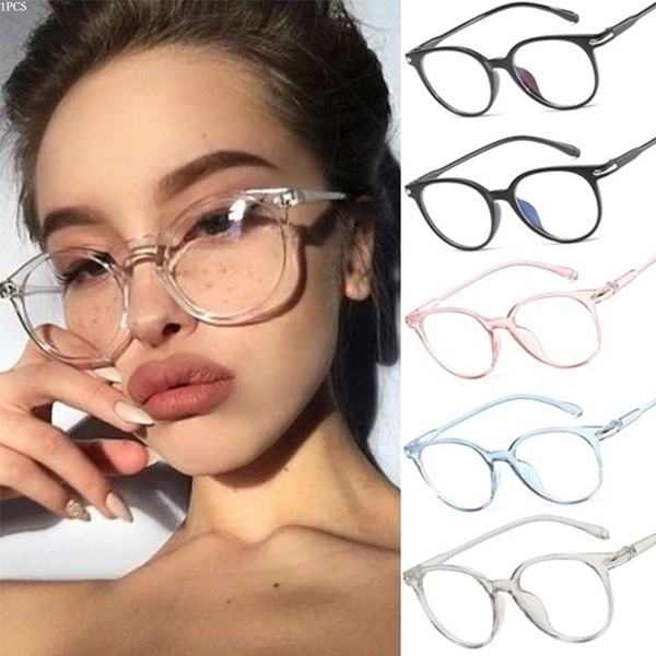 1Pcs New Women's Round Anti-Blue Glasses Anti-radiation Eyeglasses ...
