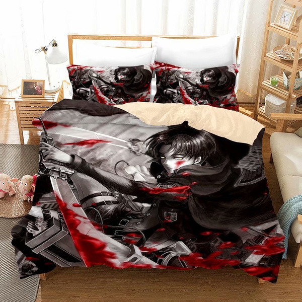 Anime Attack on Titan 進撃の巨人 Bedding Bed Sheet Flannel Blanket Cosplay #F36 
