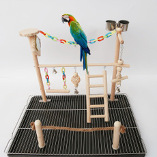 Wood, parrotstand, birdtoy, ladder