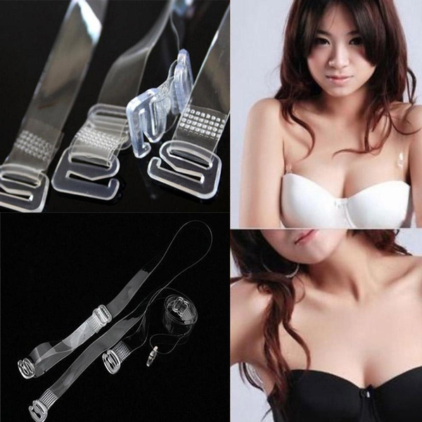 Wide Invisible Bra Straps - Clear