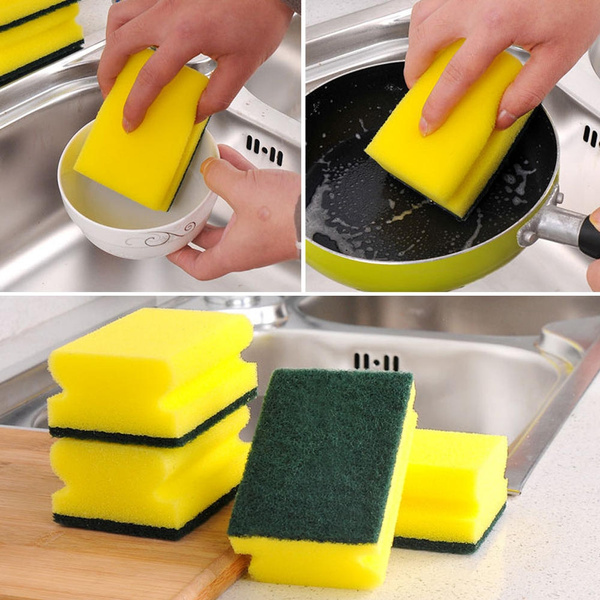 1Pc High Density Sponge Washing Towels Wiping Rags Sponge Kitchen Cleaning Tools 