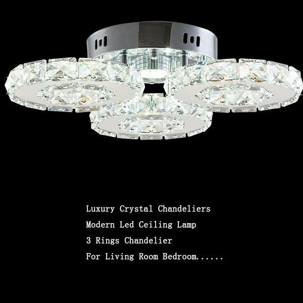 Luxury Crystal Chandeliers Modern Led, Black Crystal Chandelier Bedroom Sets