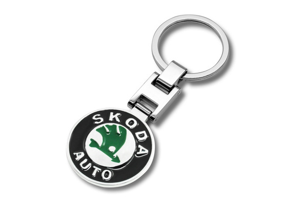 Brand New Skoda Logo Medallion Keyring 