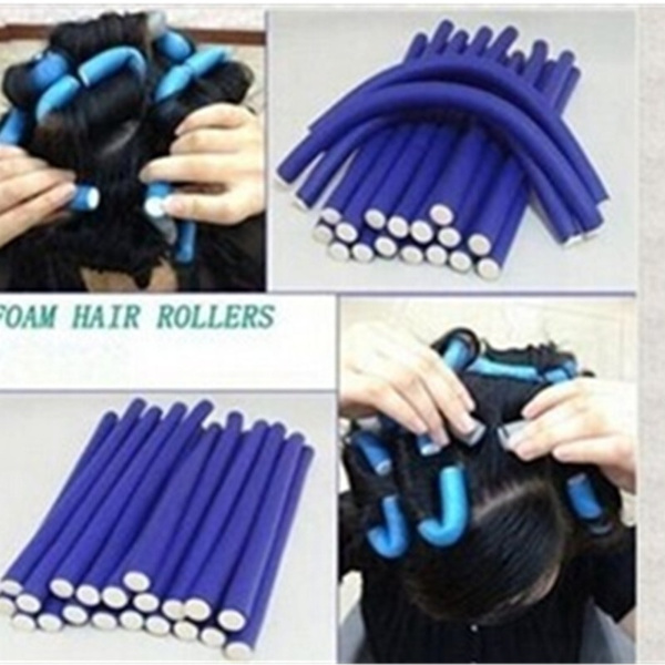 DIY Styling Hair RollersSoft Foam Bendy Twist Curls Tool Wish