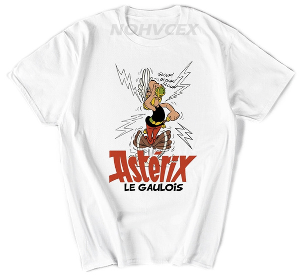 Asterix and Obelix Cartoon Comic T Shirt Men Shirt Tops Short