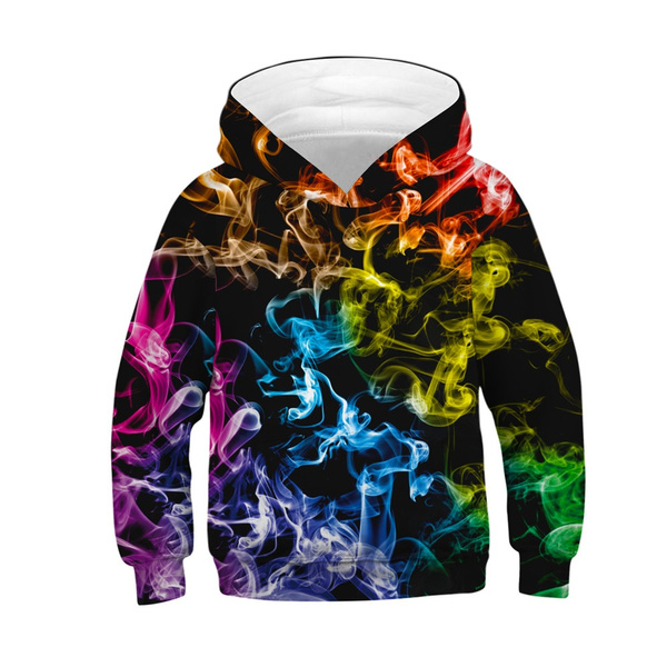 Smoke best sale print hoodie