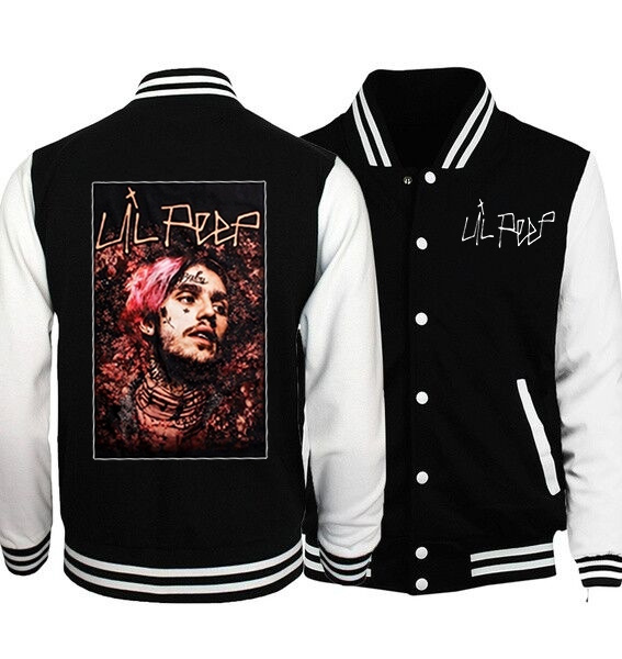 Lil peep sale baseball jacket