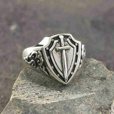 Steel, gift for him, Gifts, Silver Ring