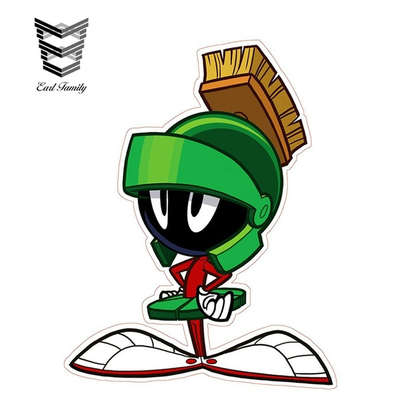 13cm X 10.2cm Marvin The Martian Decal Sticker JDM Car Styling Funny ...