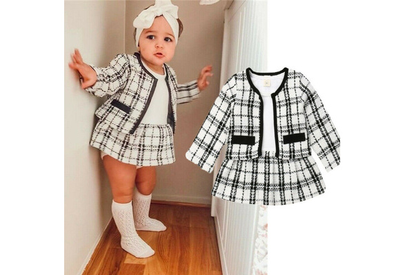 baby girl plaid outfit