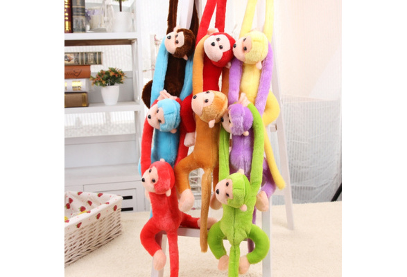 60cm Hanging Monkey Long Arm Plush Baby Toys  Doll Kids Gift yellow  UK
