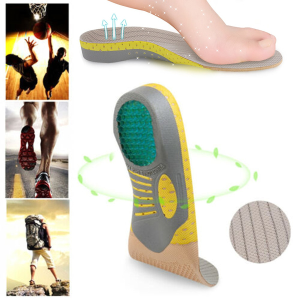 Sports Flat Foot Feet Pad Plantar Fasciitis Orthotic Insoles Orthopedic Pad