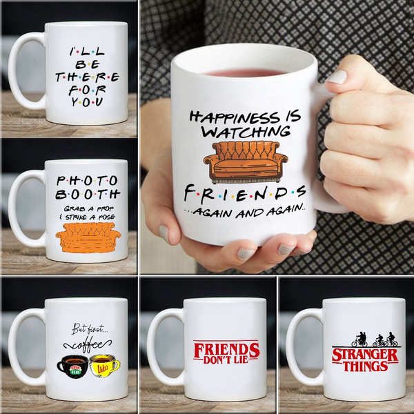 Funny Stranger Things Ceramic Espresso Mug and Saucer Set - Creative Gifts  for Friends and Office Décor – pocoro