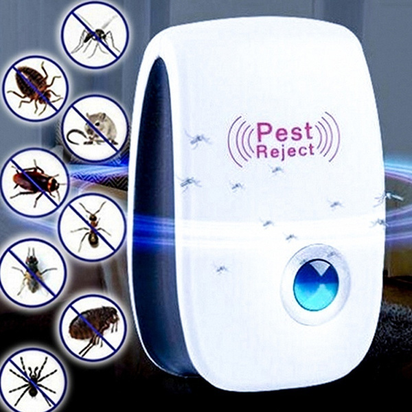 Ultrasonic Electronic Anti-Mosquito Pest Reject Cockroach Repeller Insect Killer 