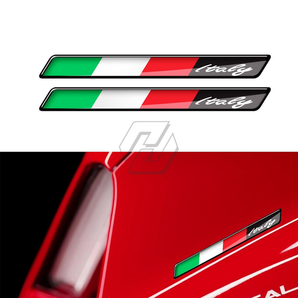 3D Resin Motorcycle Decal Italy Flag Sticker Case for Ducati Aprilia  Piaggio Vespa Sprint GTS GTV LX