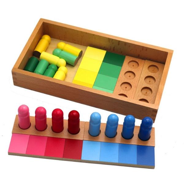 Montessori Educational Toys Sensorial Material Learning Color
