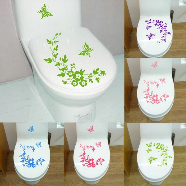 Butterfly Flower Bathroom Toilet Laptop Wall Decals Sticker Home Decoration Butterfly Flower Bathroom Toilet Laptop Wall Decals Sticker Home Decoration