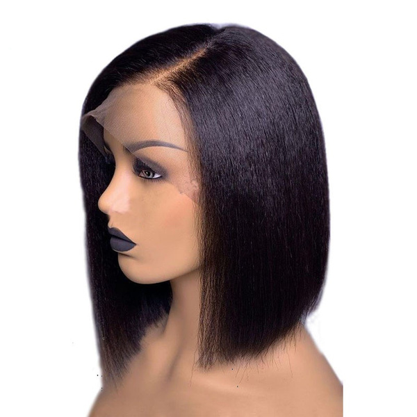 Straight Wave Wig Bob Lace Front Wigs For Black Women Short Bob Wig Lace Front Human Hair Wigs Preplucked Lace Wig 150 Density