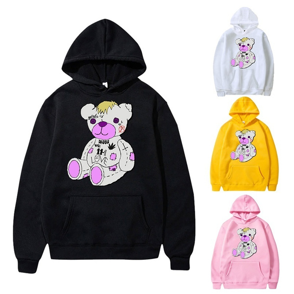 11 Colors Lil Peep Bear Pritned Hoodies Cozy Hoodies | Wish