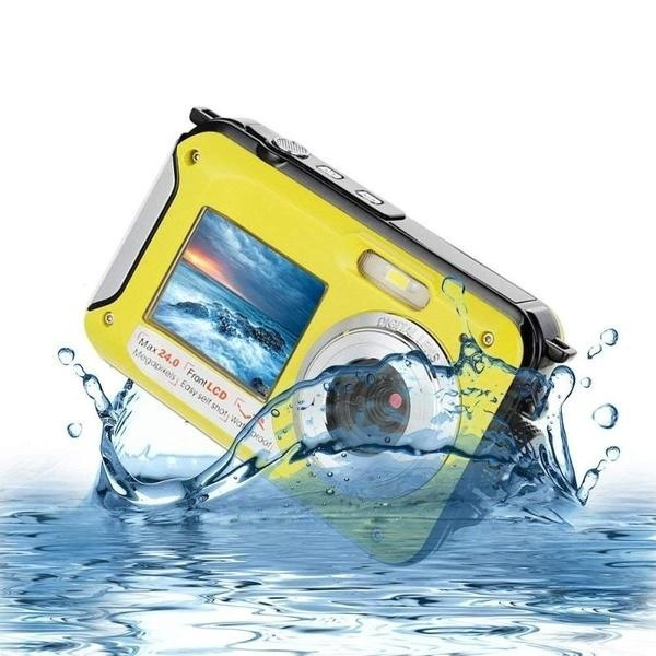Professional Waterproof 1080P Full HD Digital Dual Screen Underwater