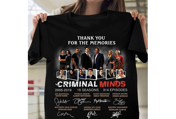 15 Years Of Criminal Minds 2005 2020 Thank You T-shirt S-5XL 