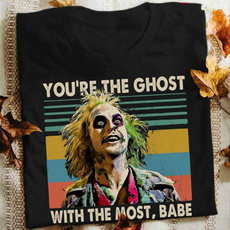 ghost, Cotton T Shirt, unisex, Plus size top