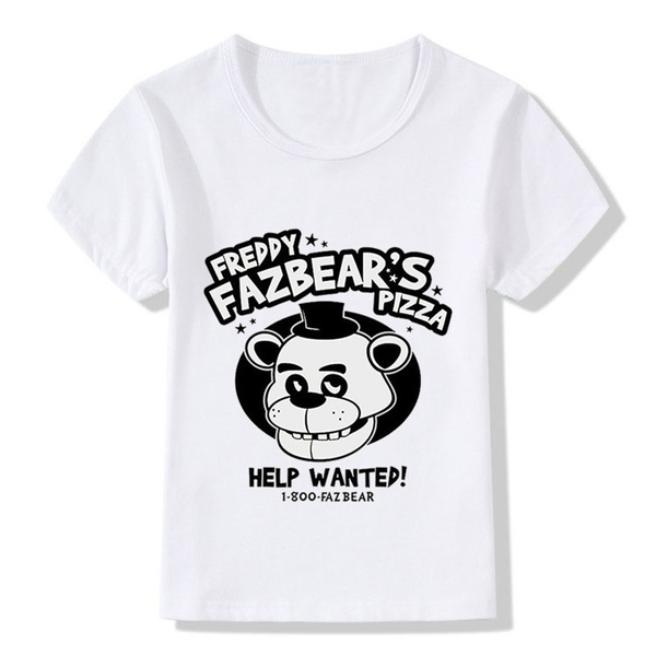 Five Nights At Freddy's Pizza Grey Boys Kids T-Shirt Top