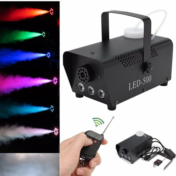 500W Fog/Smoke Machine W/ Remote RGB LED DJ Thrower DJ Party Family ...