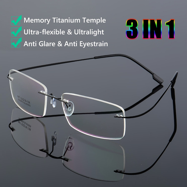 ultralight rimless glasses