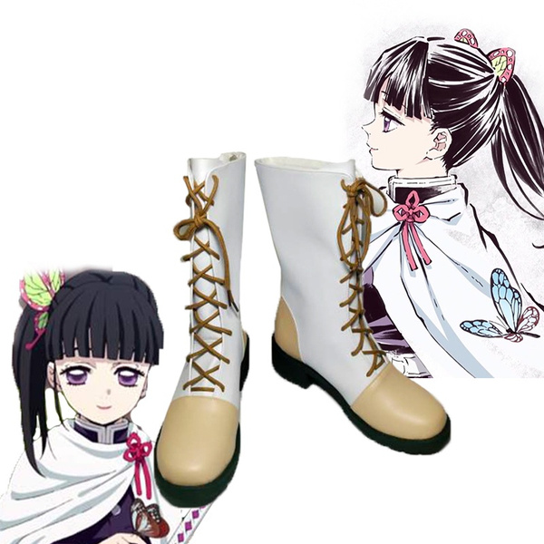 Anime Demon Slayer Kimetsu No Yaiba Cosplay Tsuyuri Kanawo Shoes Boots Women Demon Killer Anime Shoes Halloween Costume Boots