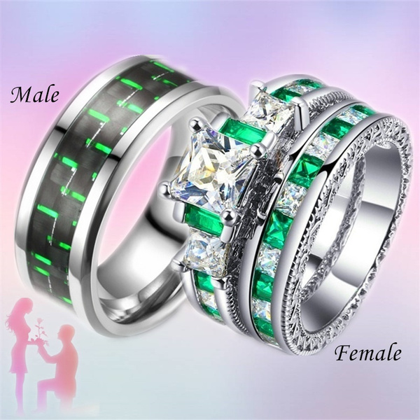 Titanium diamond engagement hot sale rings for her