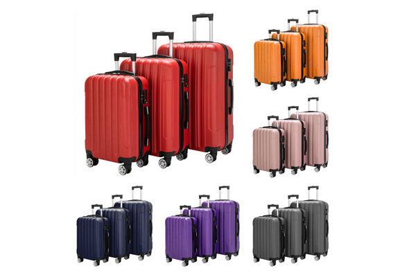 Wholesale New Model business suitcase trolley case with universal wheel  large capacity code box 20 24 28 inch luggage sets From m.