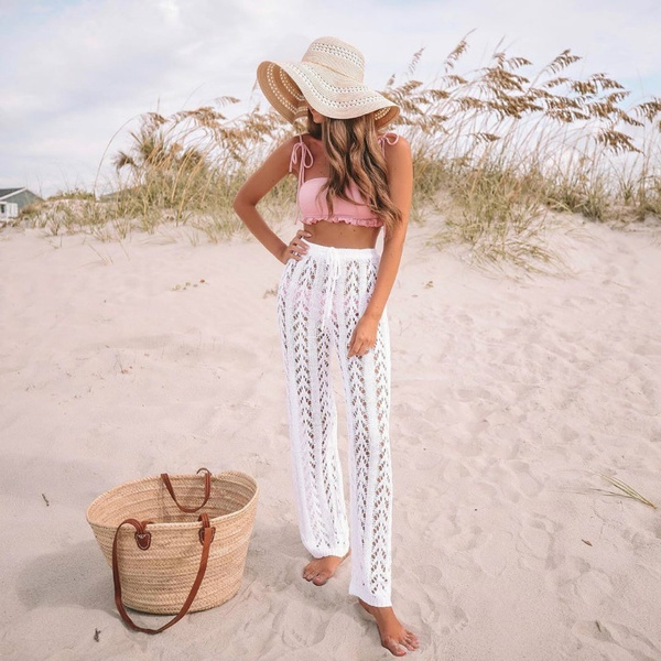 Swim cover best sale up crochet pants