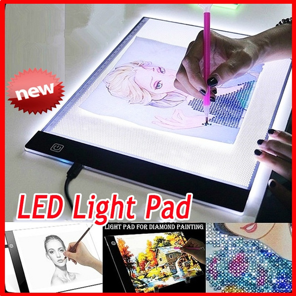 New A4 / A5 Size 5D LED Diamond Drawing Light Board Kit, Suitable for  Full-drill and Part-drilling Boards, Copyboards, Drawing Boards, Adjustable  Brightness, and USB-powered Projector Kit