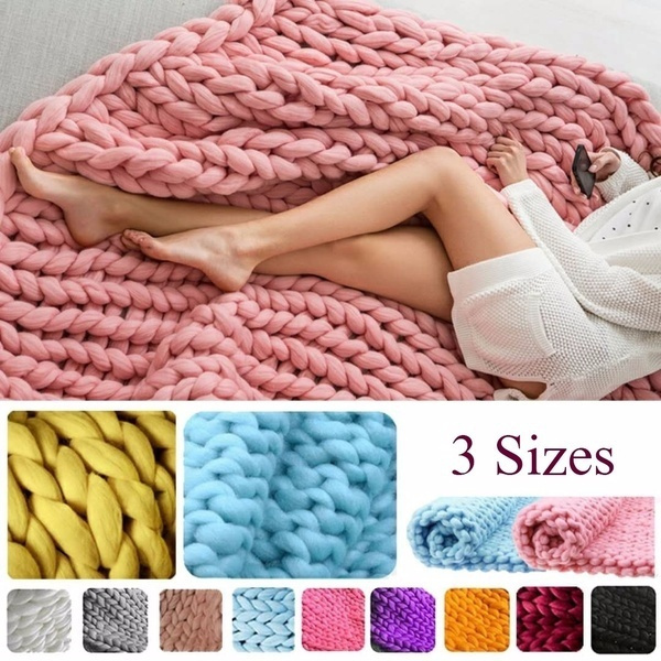 Warm knitted online blanket