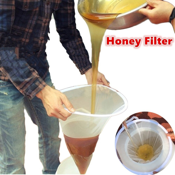 Honey Flow Filter Mesh Nylon Cone-shape Beekeeping Strainer Fiber Bee Net  Purifier Beekeeper Beehive Tools