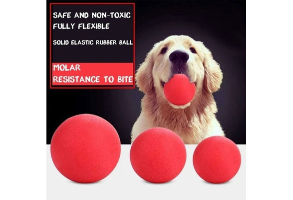 solid dog ball