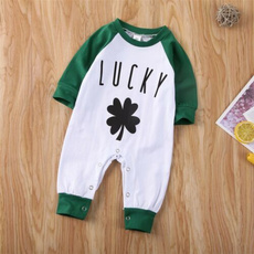 newbornclothing, coverall, luckycloverbodysuit, Rompers