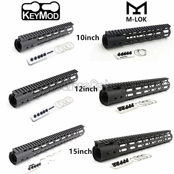 Black Anodized 10''/12''/15''inch Keymod Handguard M-lok Handguard Rail ...