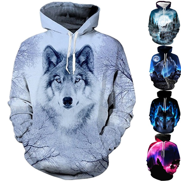 youth wolf hoodie