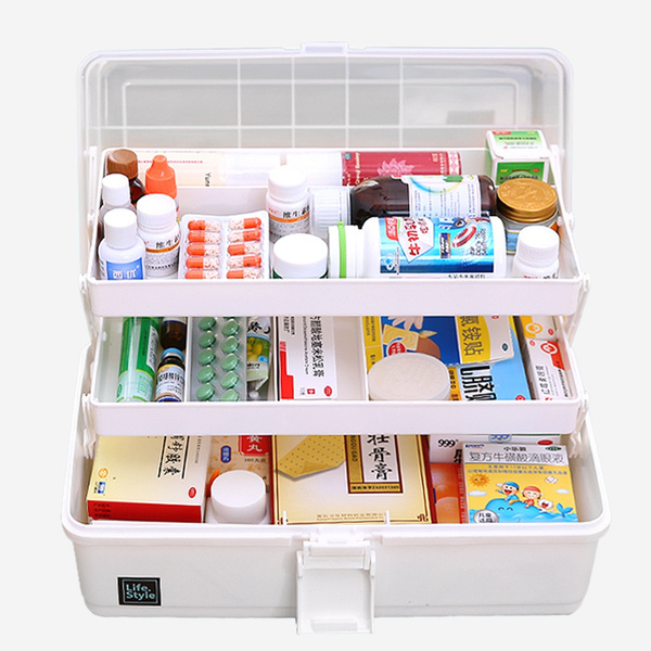 Household Multi-Layer Oversized First Aid Box Kit Storage Case