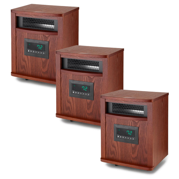 Lifesmart 6 Element 1500W Portable Infrared Quartz Mica Space Heater (3  Pack) | Wish