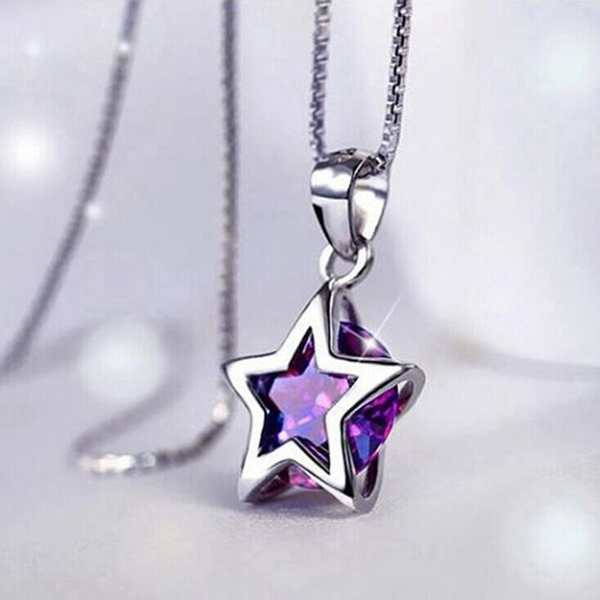 purple star necklace