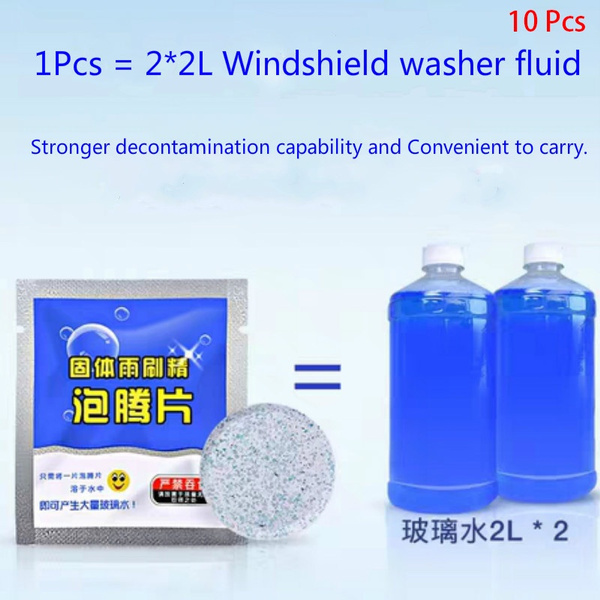 10 Pcs Concentrated wiper essence effervescent tablet cleaner
